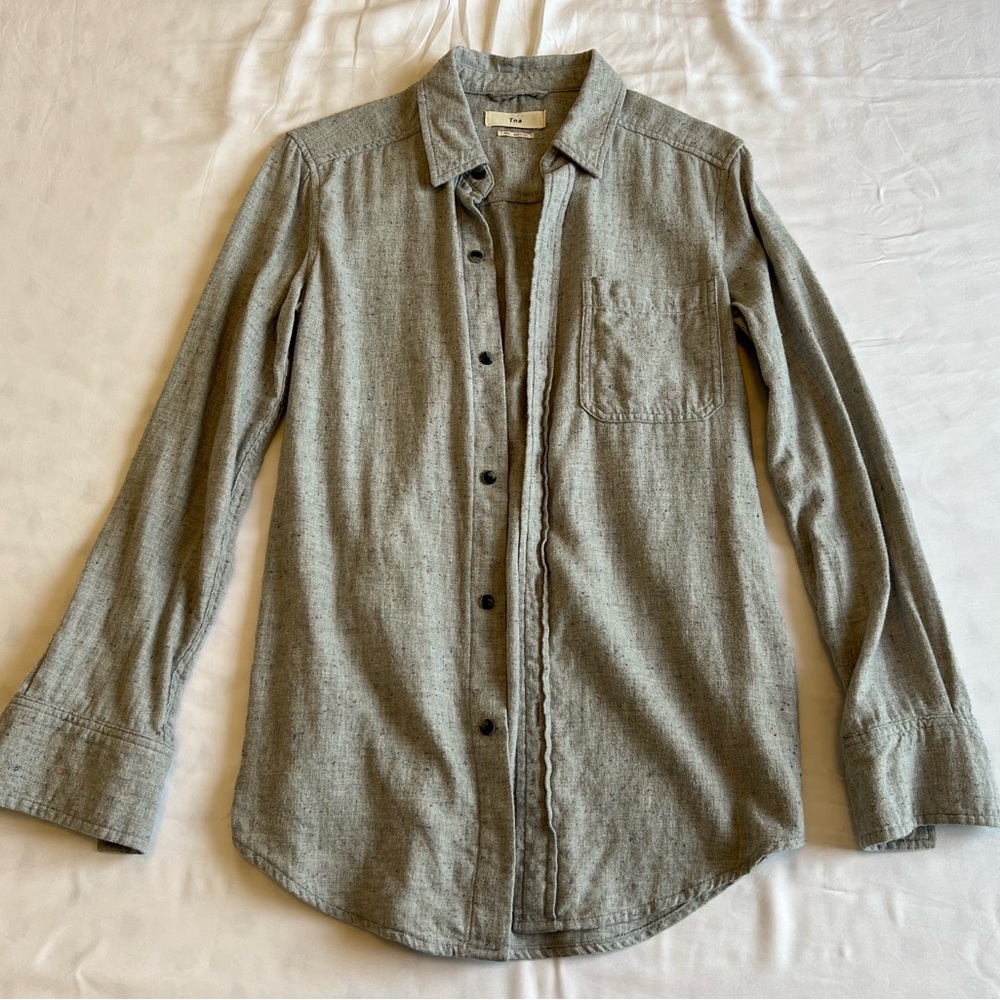 Aritzia TNA Shirt Grey size XXS